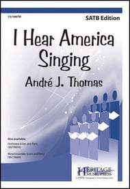I Hear America Singing SATB choral sheet music cover Thumbnail
